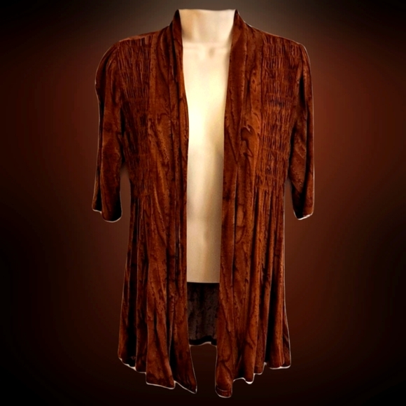 👍 Collarless Cardigan Jacket - Picture 11 of 11